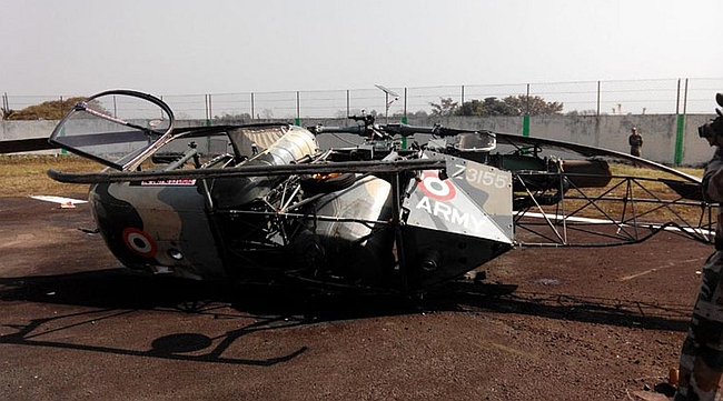 Army chopper crashes in Dimapur