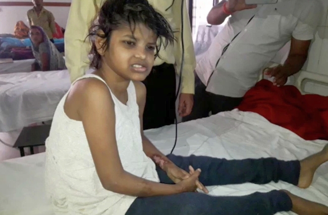 Little girl found living with Monkeys