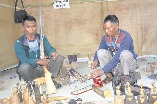 Konyak gunsmiths attract attention at Hornbill Festival