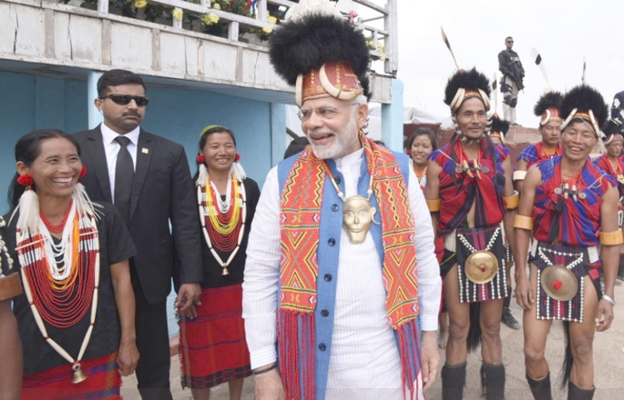 In Pictures: Prime Minister Narendra Modi in Tuensang, Nagaland