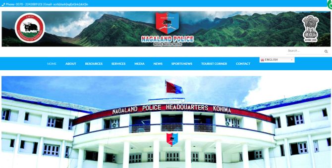 Nagaland police gets a brand new website