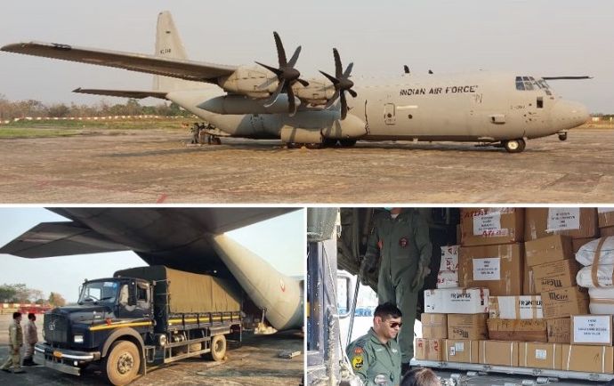 Super Hercules lands in Dimapur with medical equipment