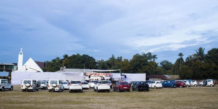 Sunday ‘drive-in worship’ sessions for the faithful