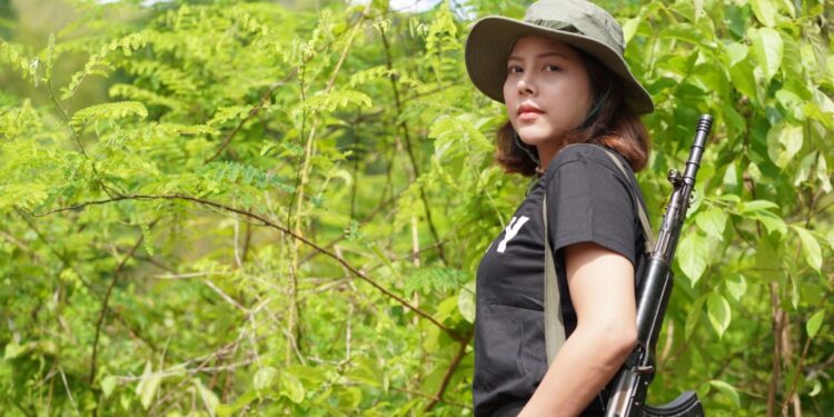 Burmese Beauty Queen takes up arms against Military Junta