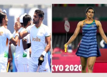 Sindhu, Men’s hockey team wins; Both move to Quarter-finals