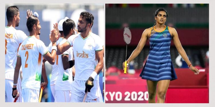 Sindhu, Men’s hockey team wins; Both move to Quarter-finals