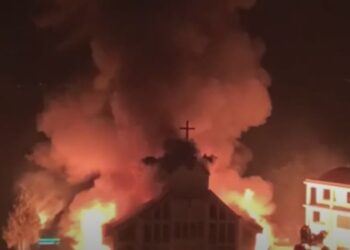 Massive fire breaks out at Pfutsero church