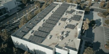 solar panels on a rooftop
