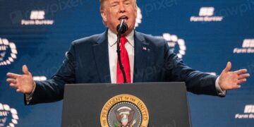 U.S. President Donald Trump at the 101st