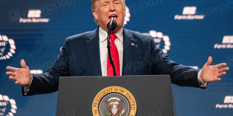 U.S. President Donald Trump at the 101st