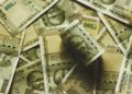 Indian rupee banknote lot close-up photography