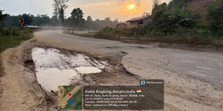 Commuter Raises Safety Concerns Over Dilapidated NH-29 Stretch Between Dillai and Dimapur